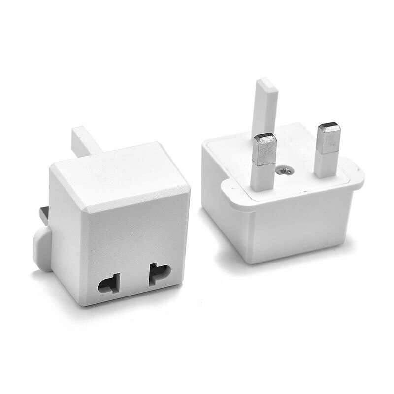 UK Adapter Converter Japan China CN US EU To UK British Plug Travel Adapter Electrical Plug Charger Socket AC Outlet Converter: White