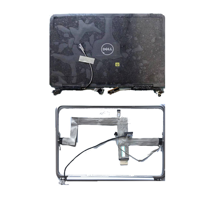 For The Dell XPS 12 9Q33 LCD Back Cover / LCD Front Bezel / Palm Rest / Bottom Cover / Hinge / Black: AB cover