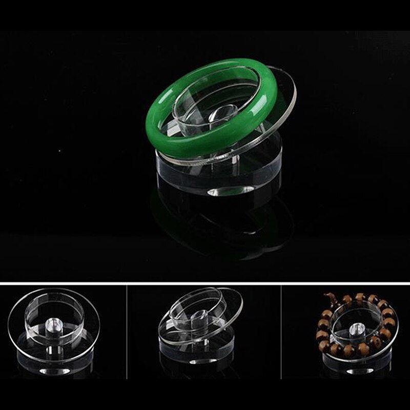 Acrylic Bracelet Jewelry Wrist Watch Display Rack Holder Show Case Stand Tool Clear Plastic Display