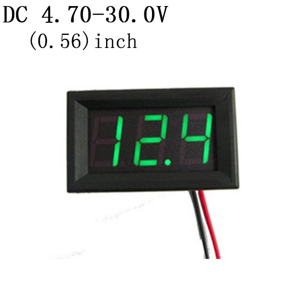 Mini Digitale Voltmeter Ampèremeter 1 Pcs Digitale Display Voltmeter DC4.5-30V Panel Current Meter Tester Led Digitale Display: 2