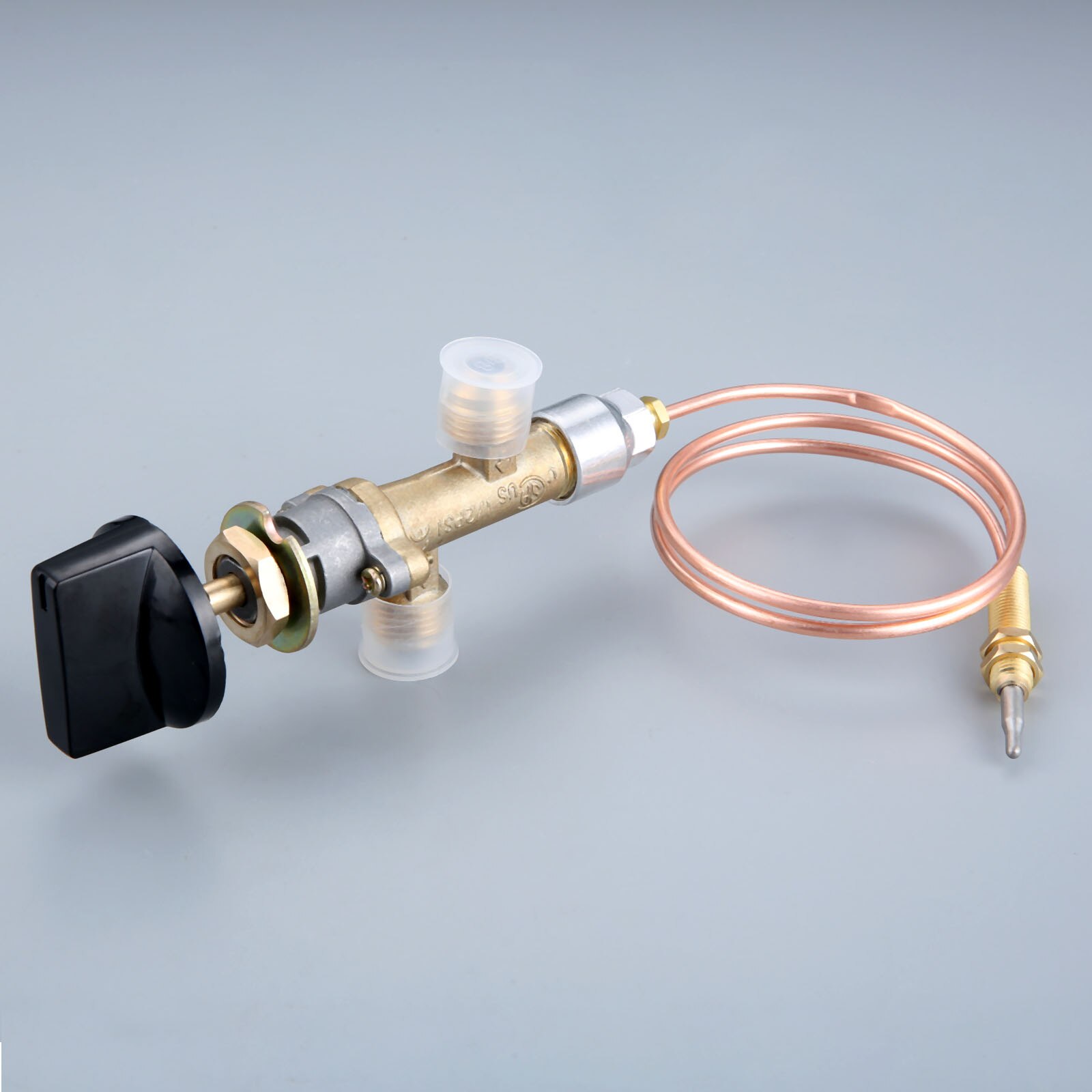 Low Pressure LPG Propane Gas Fireplace Fire Pit Control Valve with Thermocouple Knob Switch for Gas Grill, Heater, Fire Pit