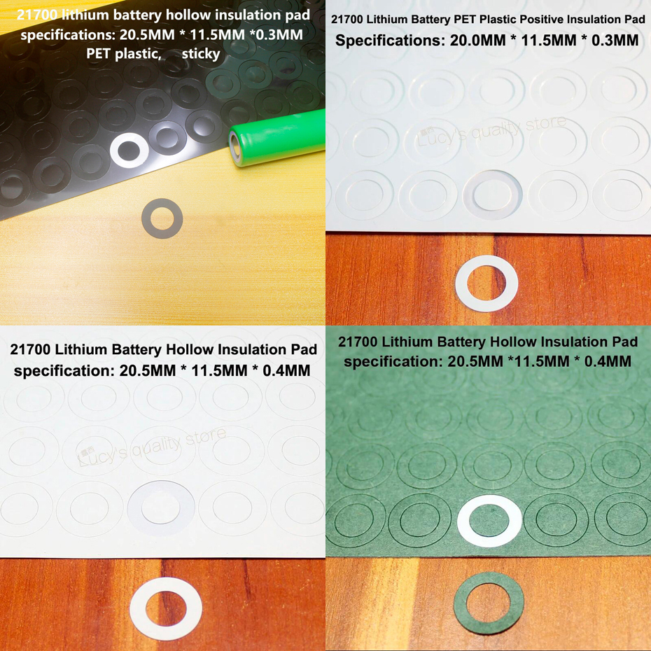 100pcs/lot 21700 lithium battery positive pole insulation pad, barley paper battery insulation surface pad, circular sticker