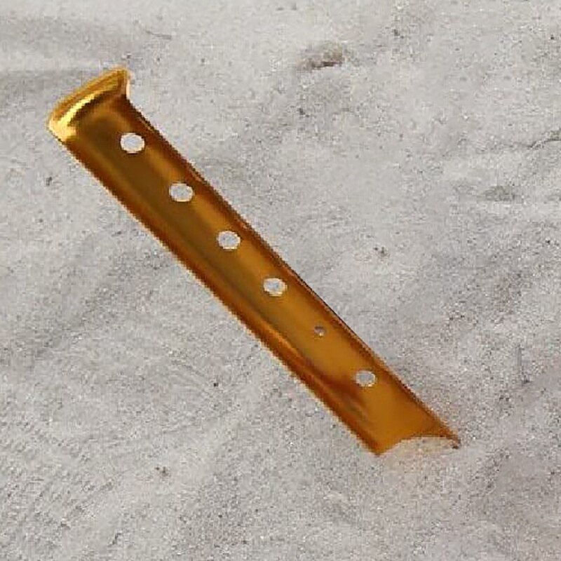 6 st snö och sand tält stakes pinnar aluminiumlegering u-formade pinnar tält naglar lätt för camping vandring ryggsäck