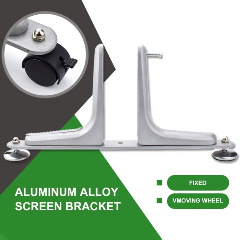 Aluminum Alloy Stable Heavy Duty Room Divider Easy Install Feet Modern Hotel Home Office Privacy Screen Holder Movable Wheel