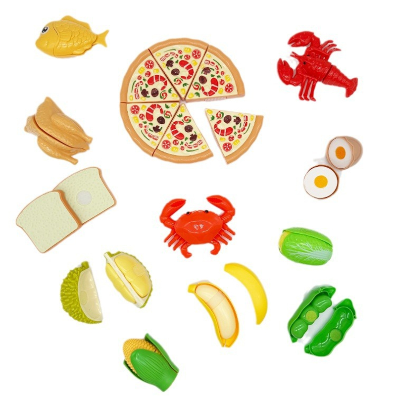 1Pcs Montessori Paste Chechele Simulation Durian Grapefruit Cherry Educational Toy Play House Decompress Educational Toy
