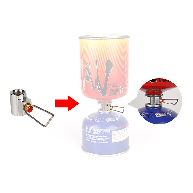 Outdoor Camping Gas Fles Kachel Adapter Conversie Split Type Oven Connector Cartridge Tank Gas Vullen Adapter Gas Cilinder