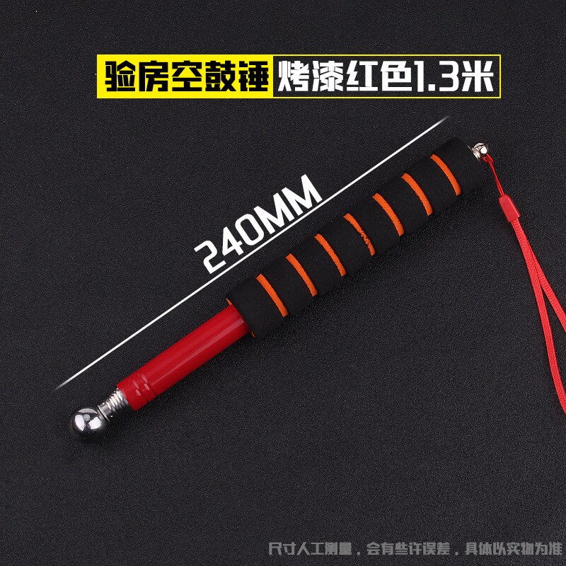 115cm telescopic tile empty cylinder inspection hammer stainless steel cylinder hammer room inspection tool set hammer