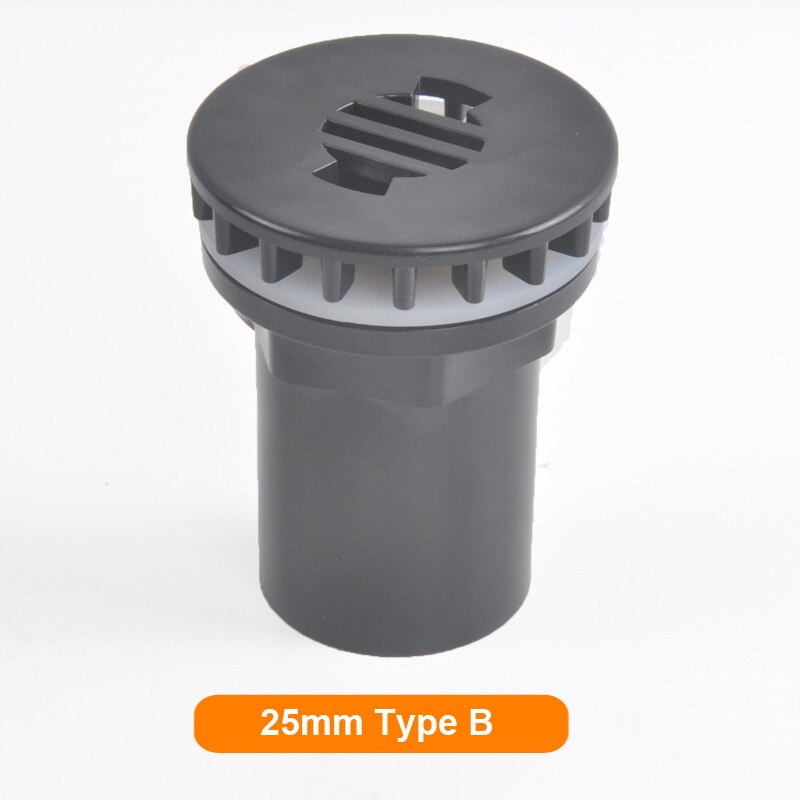 NuoNuoWell Aquarium 20/25MM Bulkhead Fitting Slip Connector With Leak Proof Gasket Fish Tank Pond Drainage Adapter Black
