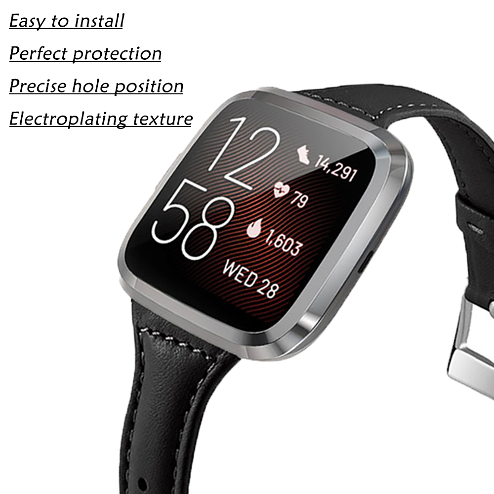 Protective Case For Fitbit Versa Lite / Versa 2 / Versa TPU Cover Bumper With Screen Protector Smart Watch Shell Accessories