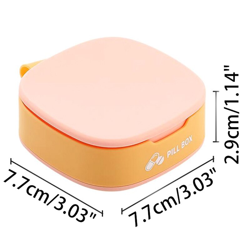 1Pcs Pill Case Four Compartment Box Organizer Medicine Tablet Dispenser Splitters