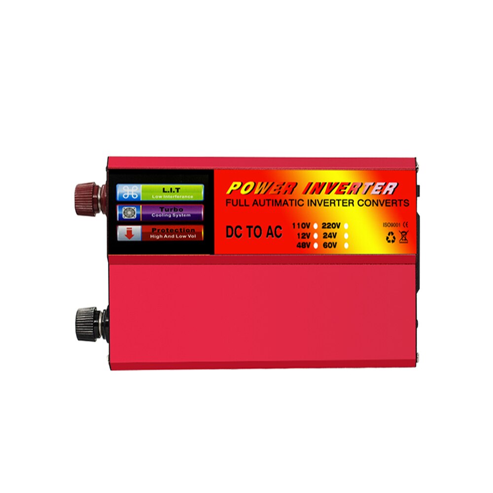 Universal- Spannung Konverter, Energie Wandler, 500W 4USB Energie Regler Digital Anzeige Energie Konvertieren DC 12V zu AC 220V-240V: 12v 220v