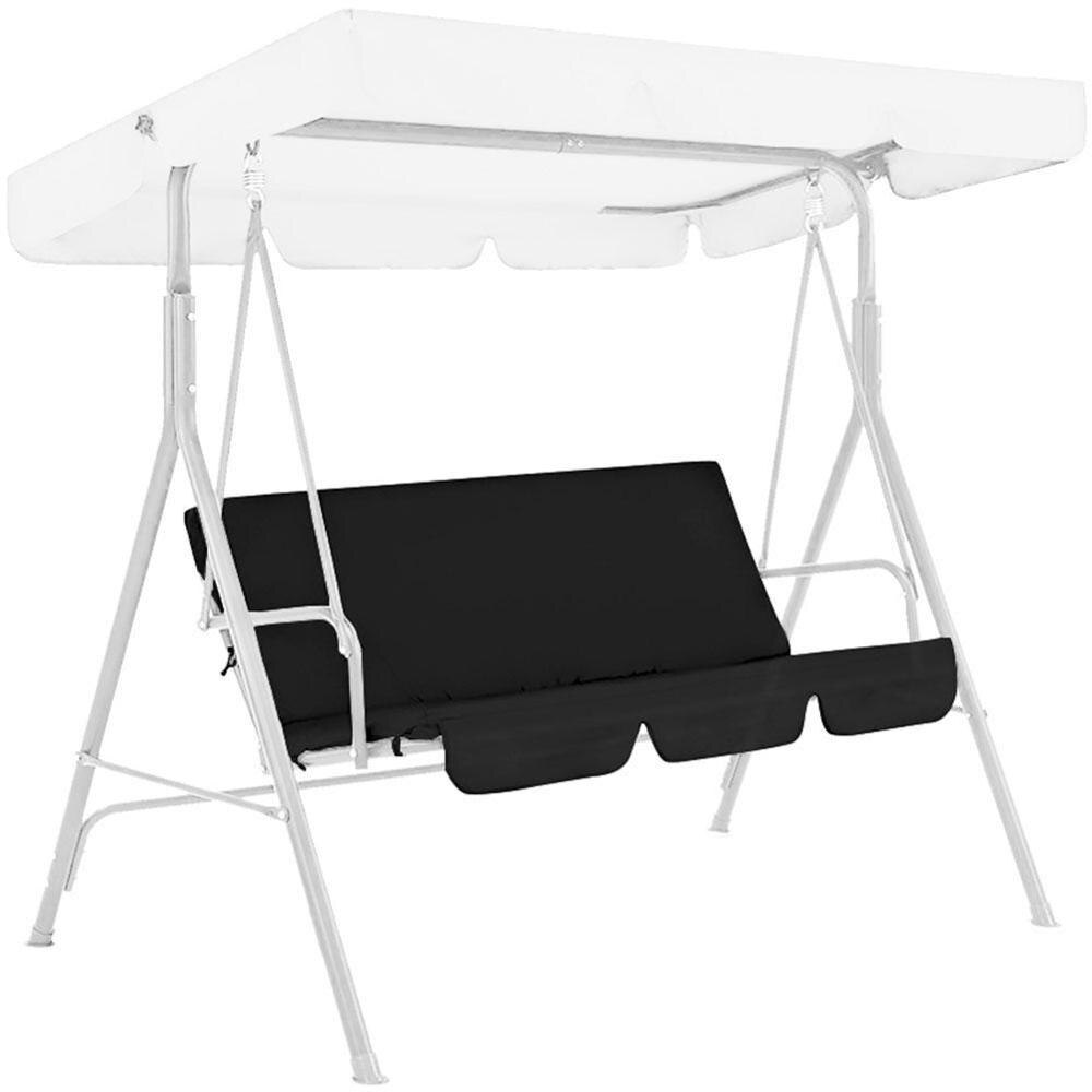 Tuin schommelstoelhoes stofdicht waterdicht uv-hoes universele set meubels voor buiten polyester bescherming  i8 j 7: Zwart