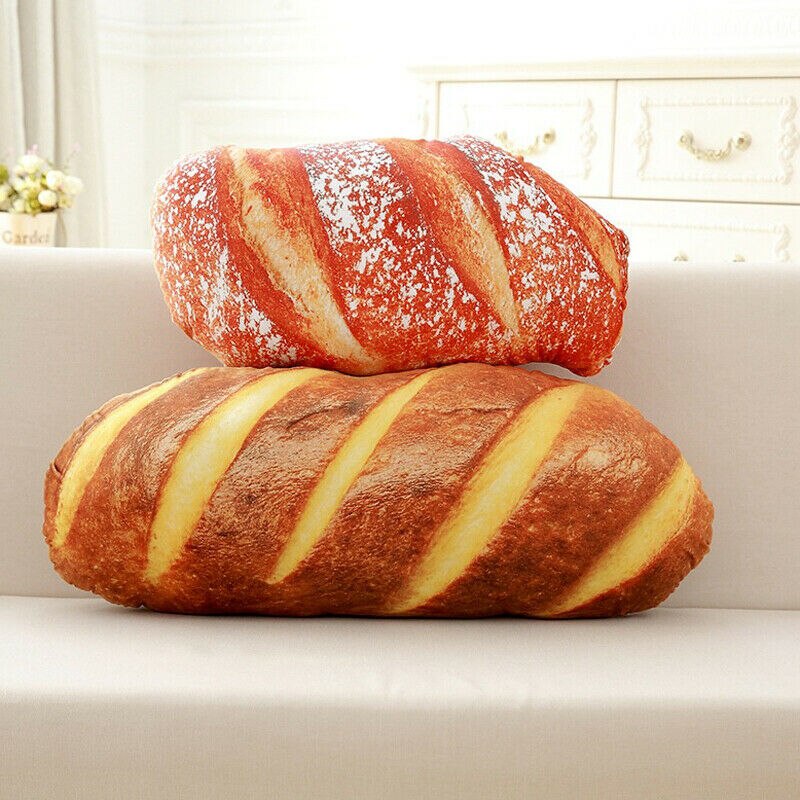 Zimmer Dekor Brot Kissen Plüsch Spielzeug Simulation Büro Kissen freundlicher Geburtstag Brot bilden Kissen Weiche Lenden Zurück Kissen