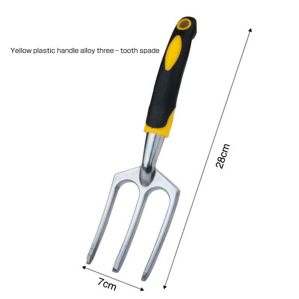1Pc Kleine Tuin Hand Tool Schop Hark Met Soft Grip Voor Bloem Planten: Fork