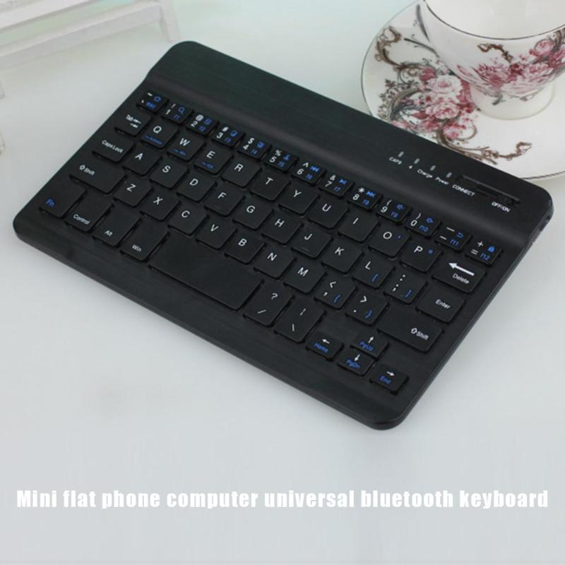 Teclado inalámbrico Bluetooth 3,0 para iPad portátil Mini teclado ultrafino para ordenador tableta teléfono Escritorio