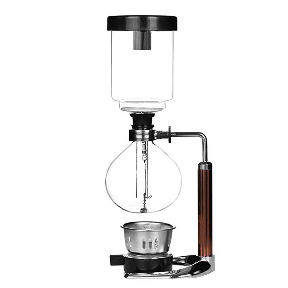 3 Cups Manual Syphon Coffee Maker Pot Hand Glass Vacuum Coffee Maker Brewer Heat-resistant Siphon Coffee Machine Filter: Default Title