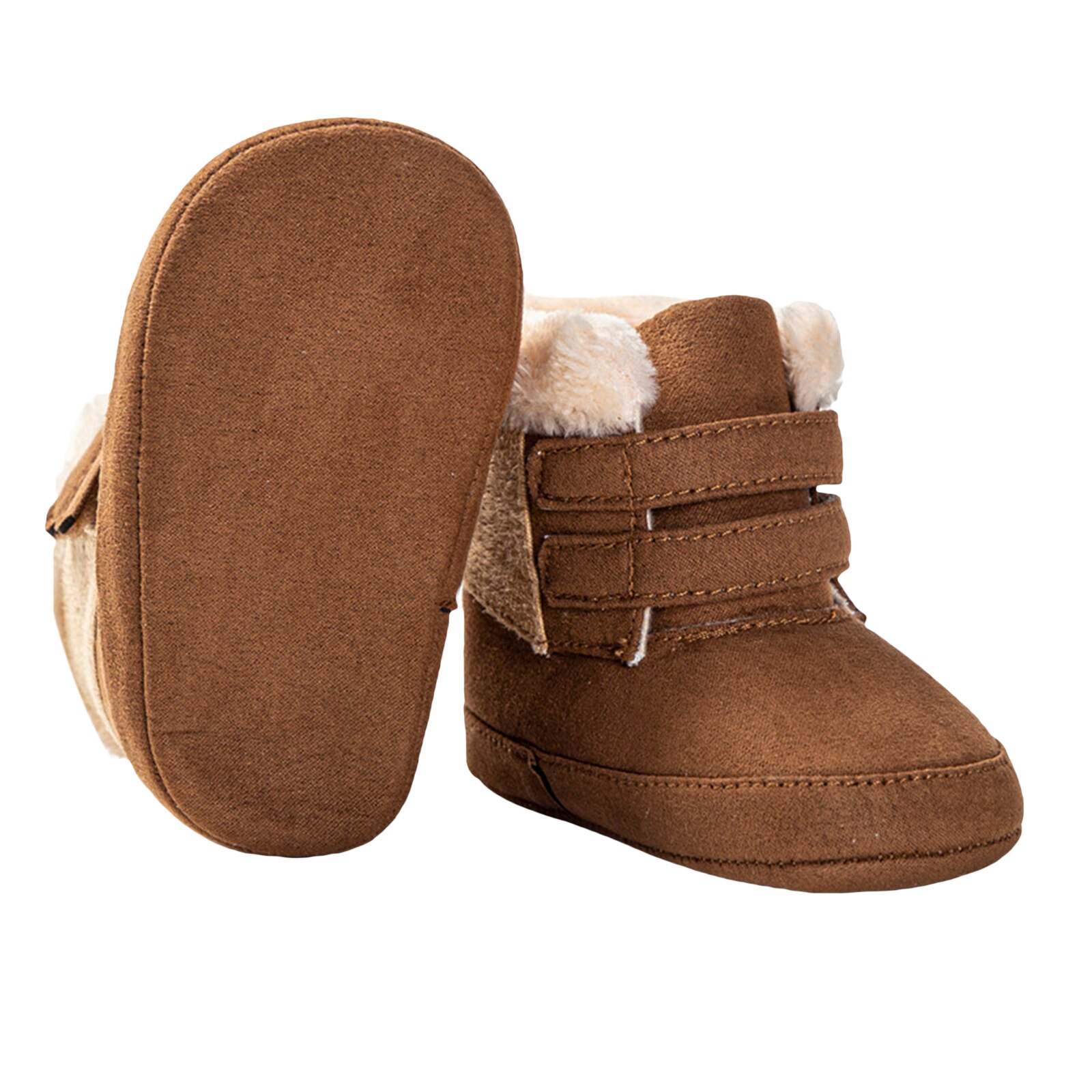 Citgeett Winter Baby Jongens Meisjes Katoen Laarzen Non-Slip Bodem Dikke Warme Zachte Zool Pluche Schoenen: A / 7-12 Months