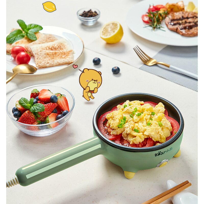 220V 350W Electric Frying Pan Non-stick Household Mini Portable Electric Breakfast Making Machine Multi Cooker