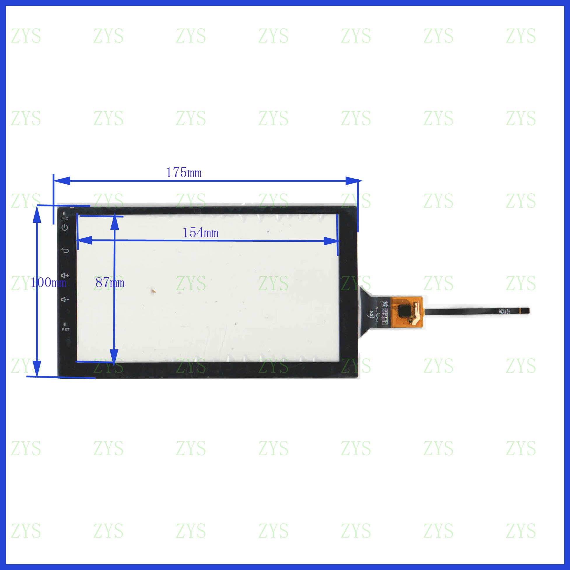 ZhiYuSun 7inch 175*100 Capacitive esolution Glass Sensor GT911 compatible LXH-TPC0013