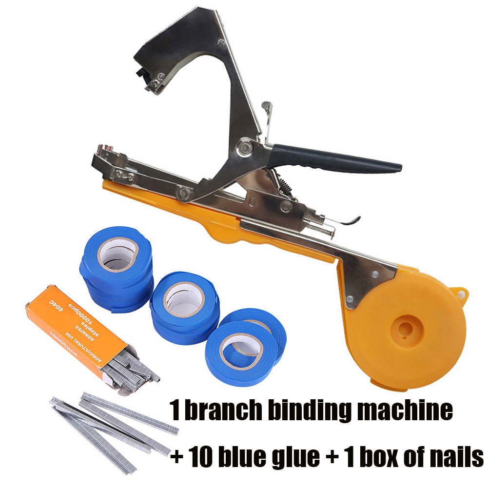 Garden Tools Plant Tying Tapetool Packing Vegetable Stem Strapping Tapener Machine Branch Hand Tying Machine Tools for Grape: Tying Machine Set 05