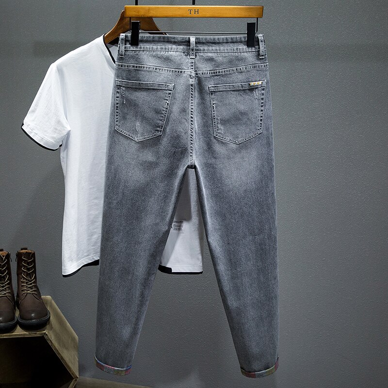 Brand Spring Summer Men&#39;s Jeans 5XL 6XL 7XL Plus Size Thin Streetwear Ankle Length Denim Harem Pants Clothing