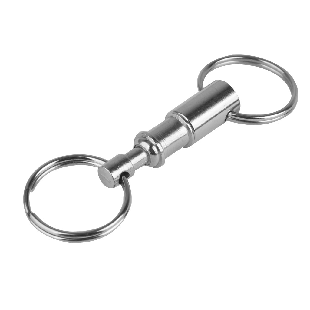 Nyckelring med snabbkoppling, avtagbar och isärdragbar nyckelring, nyckelring i solid järnlegering för enkelt nyckelbyte, säker men ändå bekväm nyckel