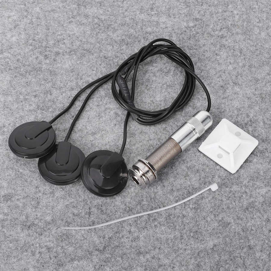 Piezo Pickup Piezo Pickup Transducer 3 Sensoren Voor Gitaar Muziekinstrument Accessoires Ukulele 6 35Mm