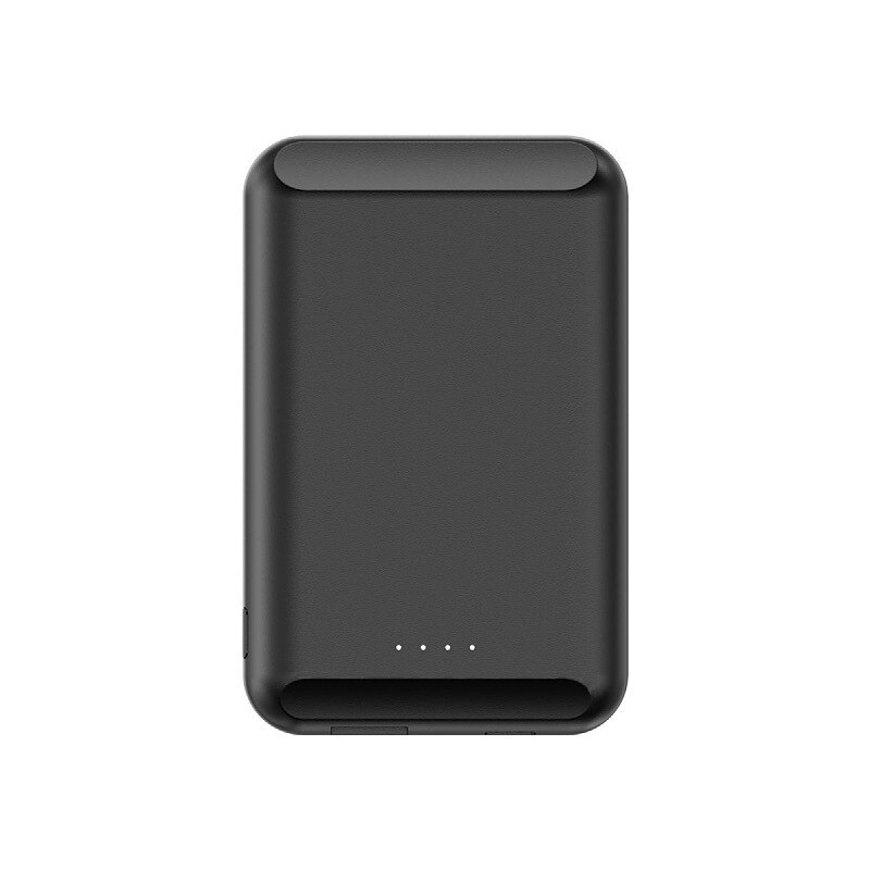5000 Mah Batterij Case Voor Iphone 12 12Pro 12 Pro Max 12 Mini Magnetische Power Bank Snelle Draadloze Opladen Magsafe charger Telefoon: Black