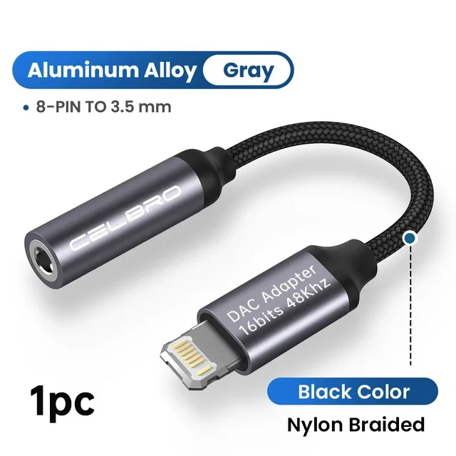 Do iPhone 15 Adapter audio Aux do iOS do 3,5 mm Jack Kabel Złącze Rozgałęźnik Do Apple 14 13 12 11 Pro max plus Głośnik samochodowy: Pomarańczowy