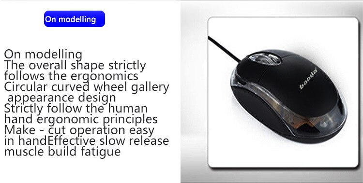 Wired Photoelectric Mouse Response Fast Sensitive Thin USB Cool gaming mouse For PC Laptop Desktop Simple And Light