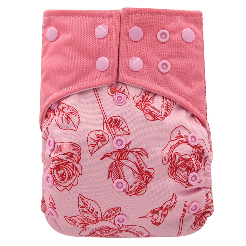 Ohbabyka stoffen luier all-in-two  ai2 verstelbare herbruikbare babyluiers dubbele inzetstukken stoffen luierhoes waterdichte pocketluier