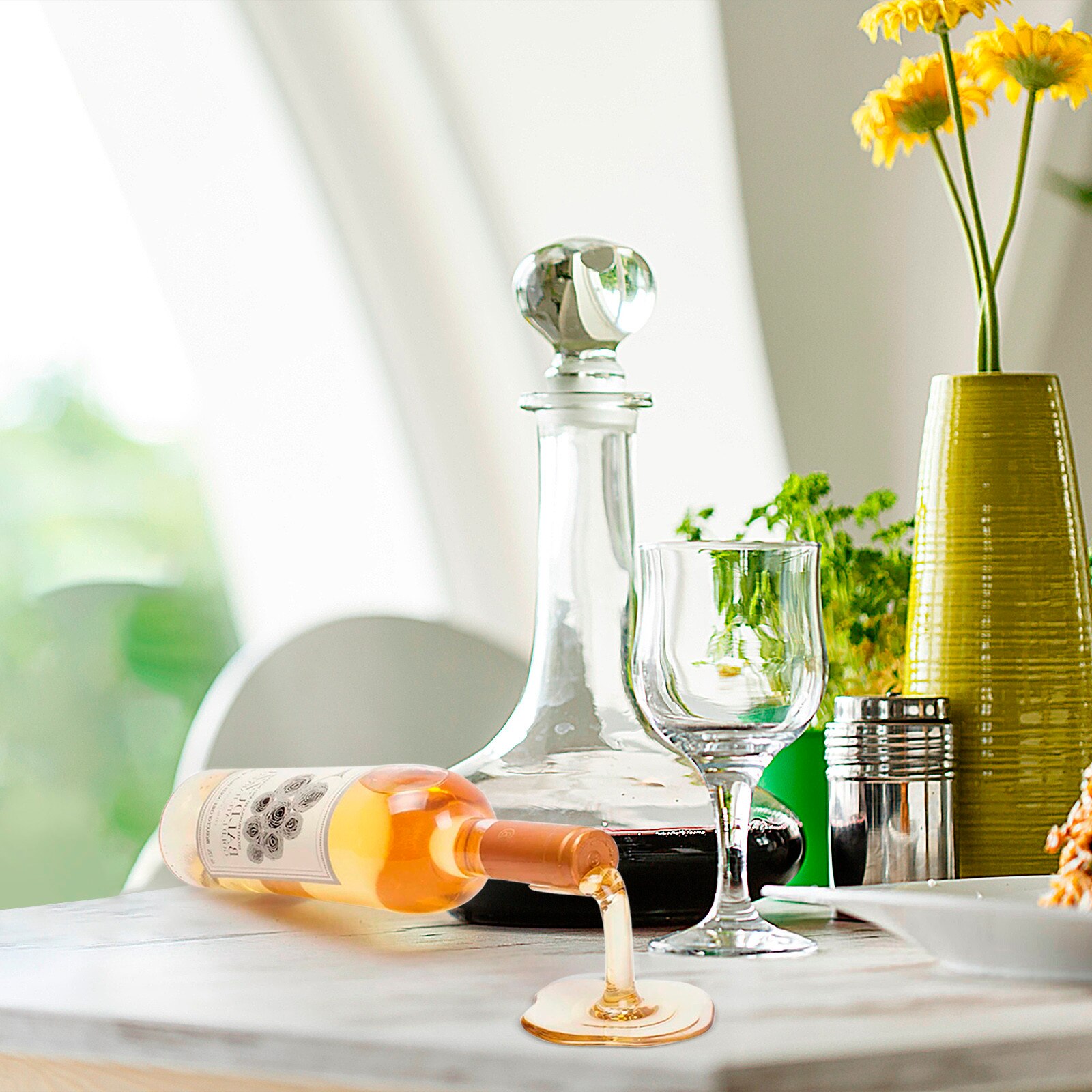 Draagbare Mini Wijn Rekken Acryl Fles Kast Stand R... – Grandado