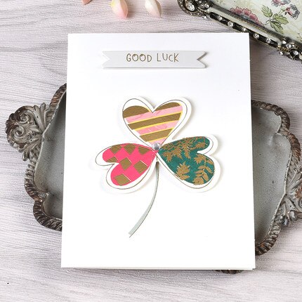 4pcs Flower Mini Greeting Card Happy Birthday Small Card Kids Good Luck Message For You Card: MINI-1921 II 07