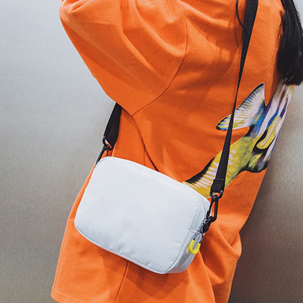 Kvinner skulderveske ren farge tilfeldig tote utendørs bag canvas håndveske glidelås messenger bags sac main femme  #t1p