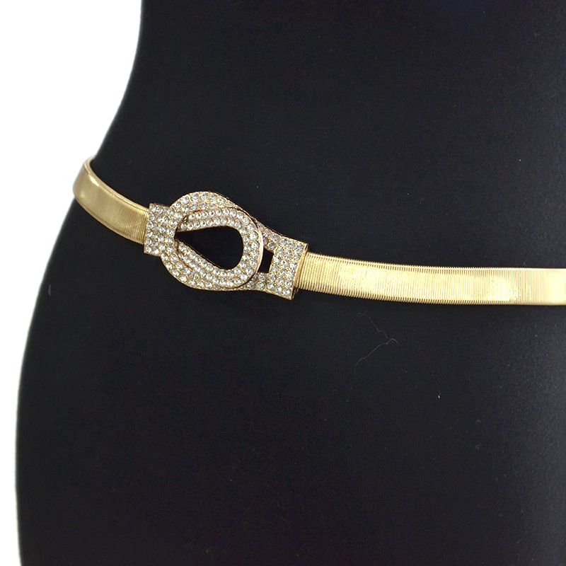 thin gold chain belt