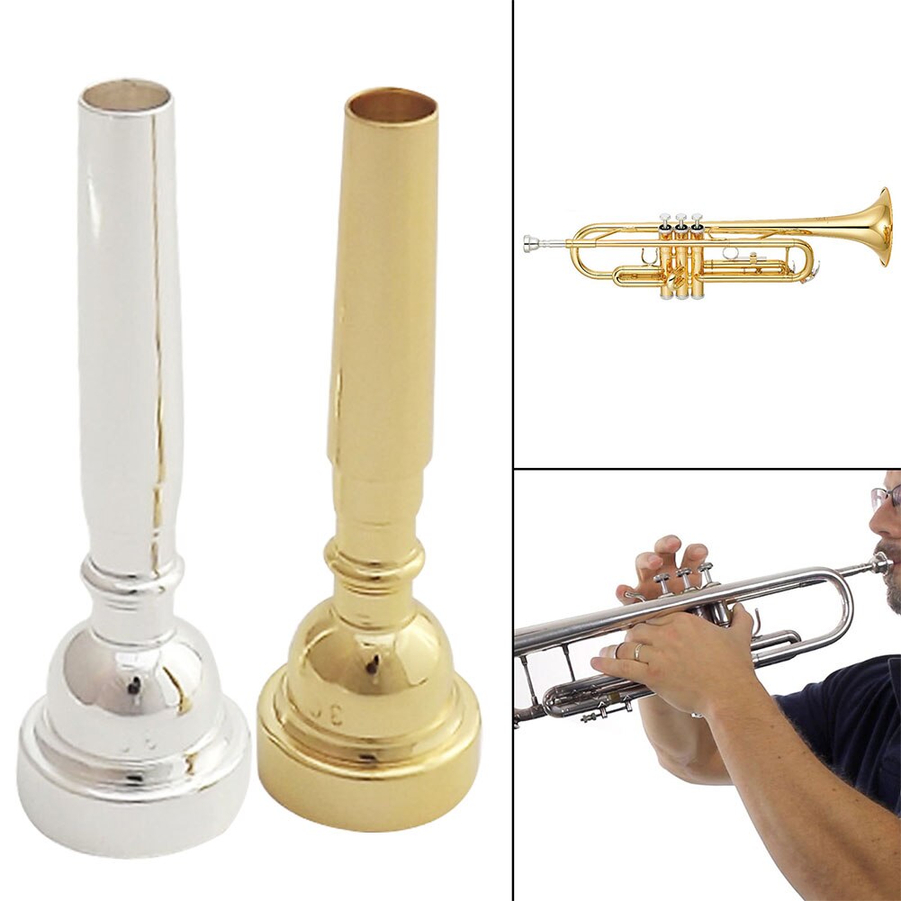 Messing trompet mundstykke instrument musikalsk tilbehør nybegynder udskiftning glat diskant 3c 5c 7c praksis praktisk