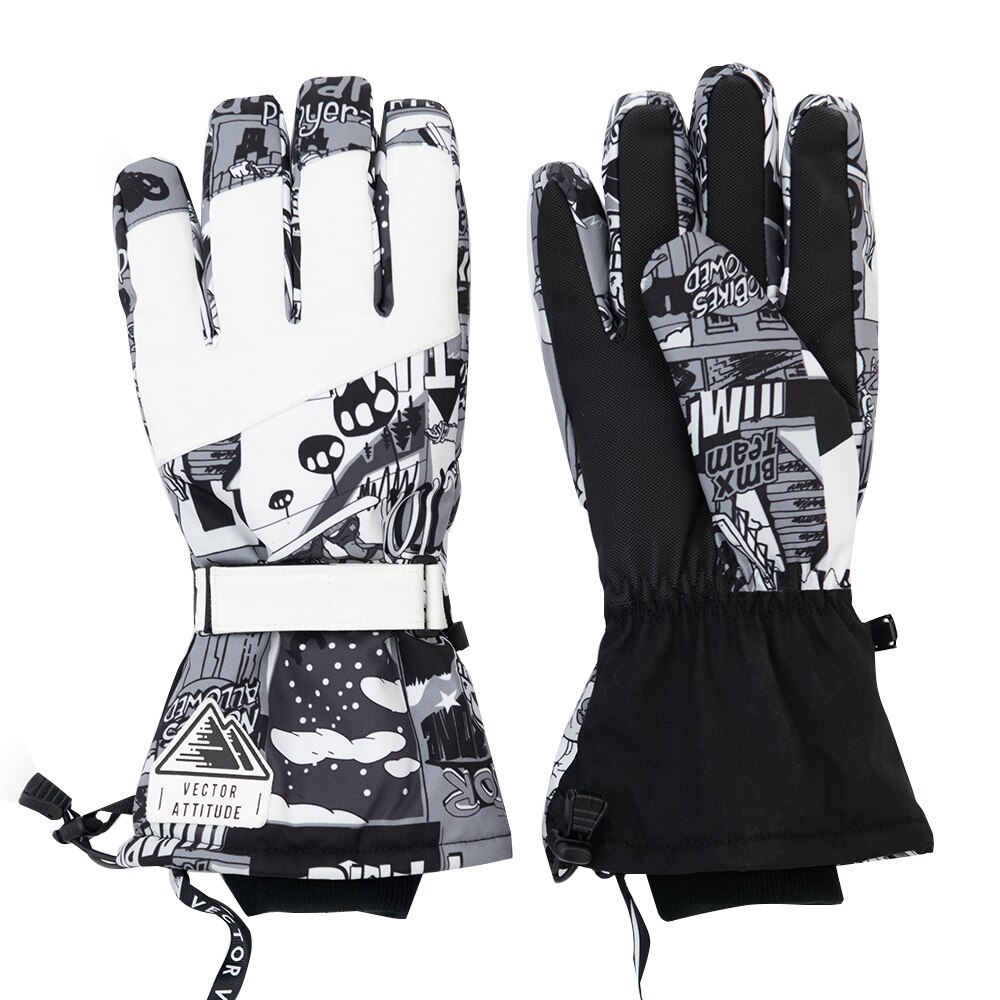 Guantes de esquí para mujer, guantes de invierno cálidos impermeables para esquiar y Snowboard, guantes de moto para montar en moto, guantes de nieve para exteriores, novedad de