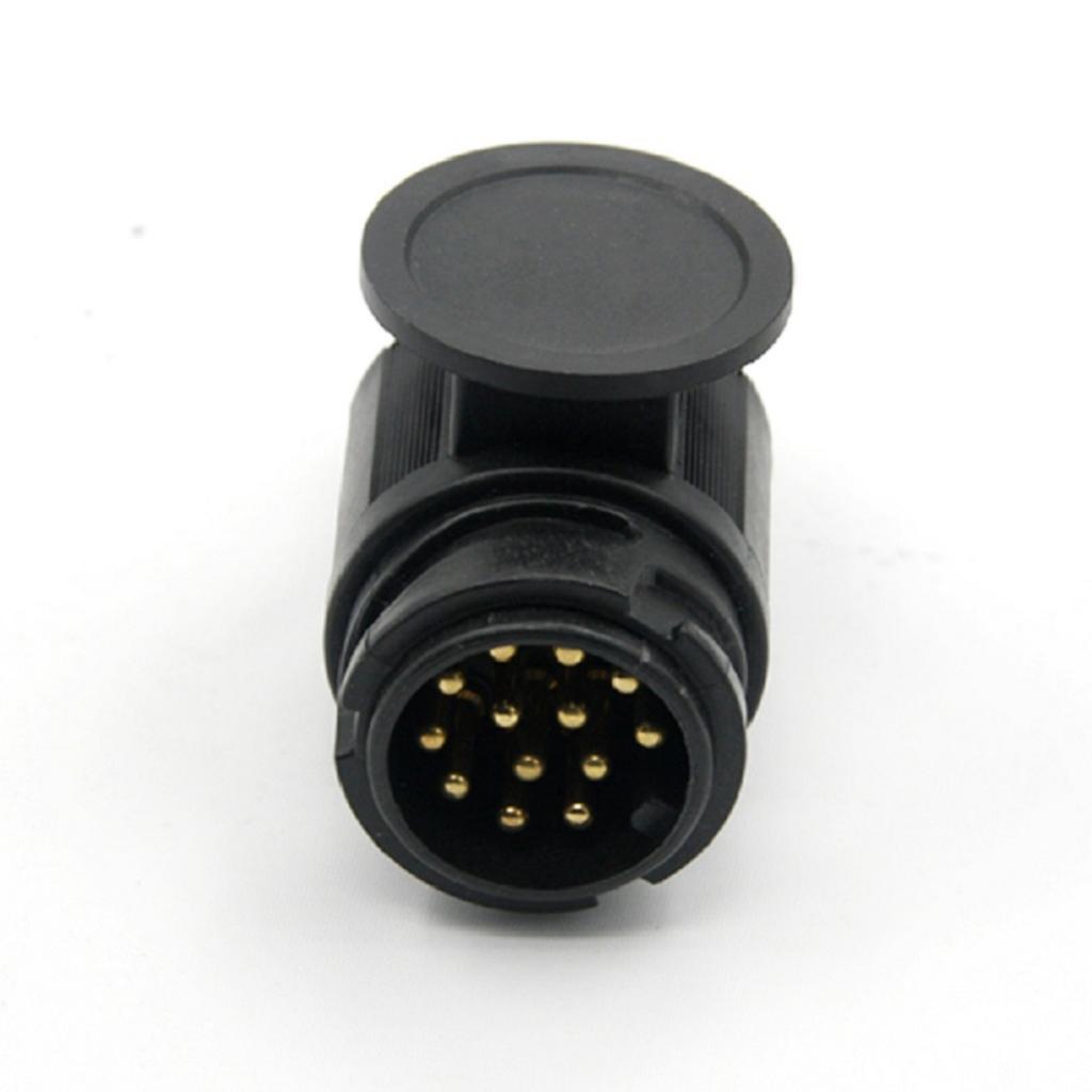 Black 12V 13 Pin Car Truck Trailer Plug Connector Plug & Play