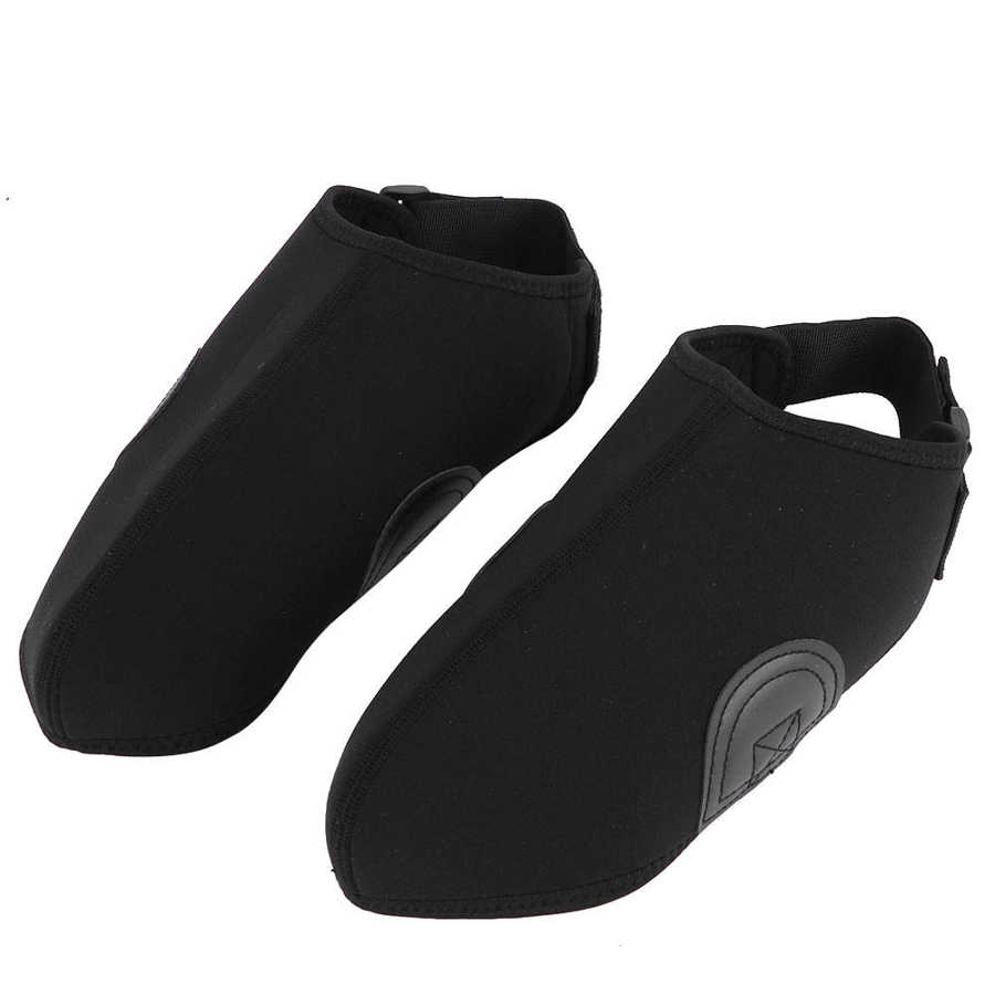 1 paire Double plaque neige chaussure protecteur coupe-vent ski botte couverture couvre-chaussures Protection pour protéger les chaussures de ski