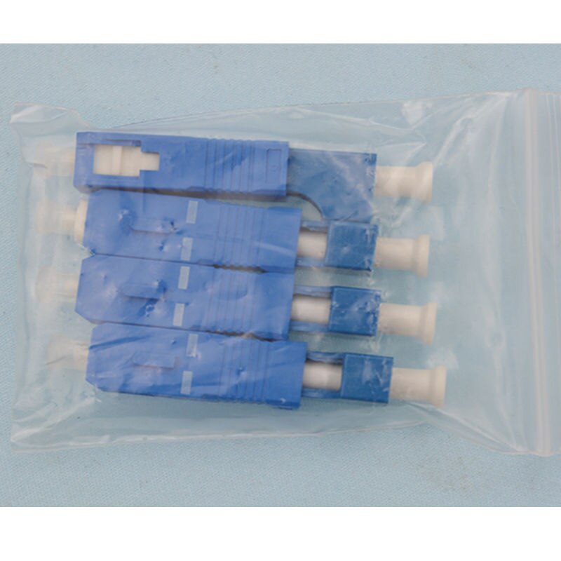 2 PCS Optical SC male to LC female fiber optic adapter Coupler, singlemode