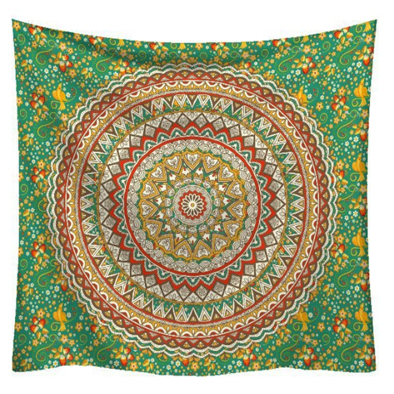 Mandala Tapestry Wall Hanging Boho Decor Wall Cloth Tapestries Psychedelic Hippie Night Moon Tapestry Mandala Wall Carpet