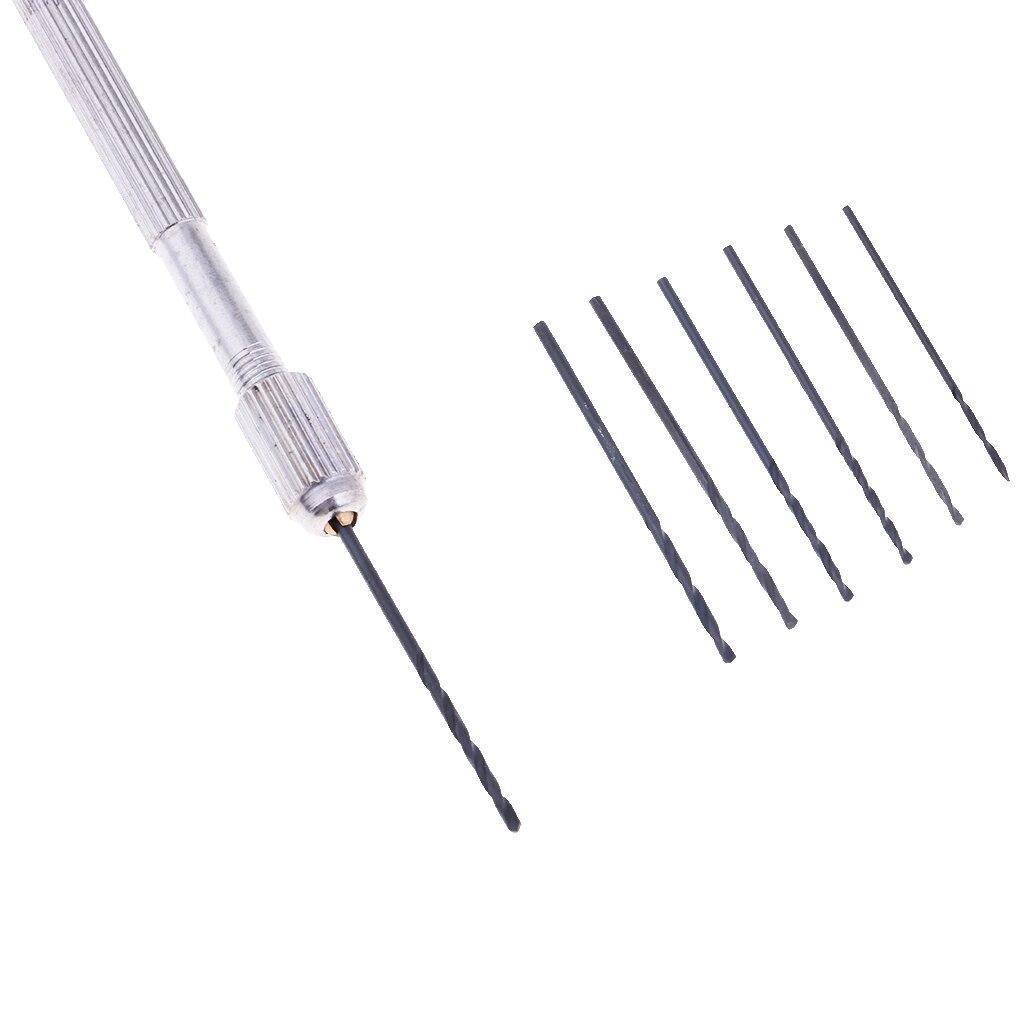 Model Diy Hand Tool 0.9-1.5 Mm Boor Met 7x Hoofd Voor 1/144 Gundam Figuur Speelgoed