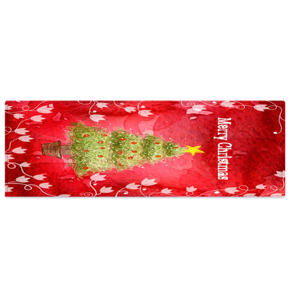 Vrolijke Kerst Tapijt Deur Mat Kerstman Gedrukt 40X120Cm Jaar Slaapkamer Accessoires Xmas Matten # YL5: F