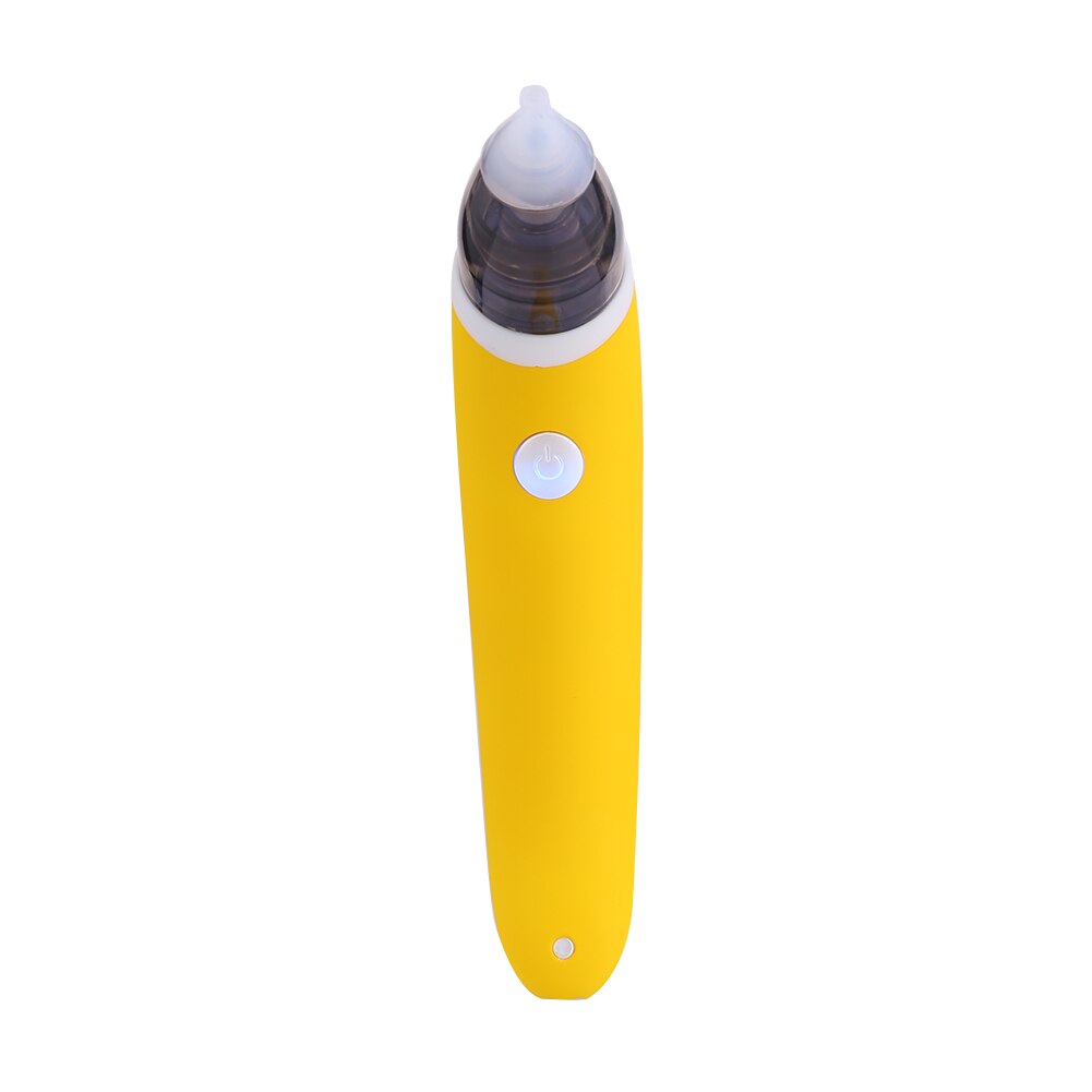 Baby Electric Nasal Aspirator Safe Hygienic Nose Aspirator 5 Speed Adjustable USB Charging Baby Nose Cleaner: Yellow