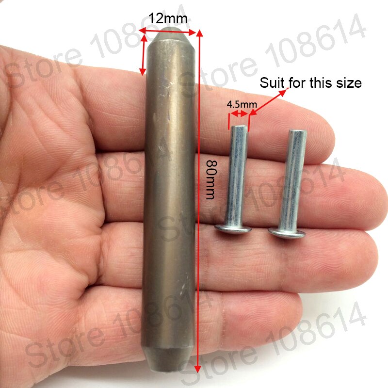 Setting tool for Aluminum Alloy Rivet Flat Head Threaded Rivet tools for Aluminum Flat Round Head Half Hollow Shank Rivet Alumin: for 4.5mm curling