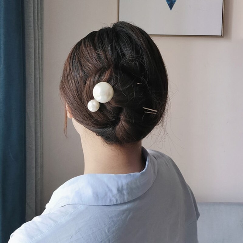 Vrouwen Mode Haar Stokken Big Imitatie Parels Haarspelden Haar Sieraden Bruids Haar Accessoires Bruiloft Kapsel Tools