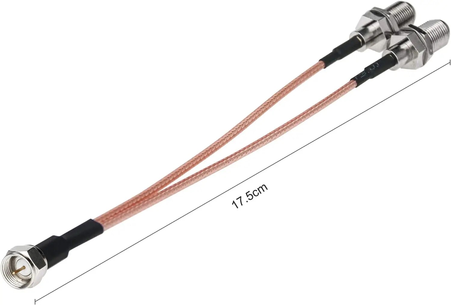 F-Typ RG6 Splitter Koaxialkabel 75Ohm TV-Antenne 3-Wege-Splitter-Kombinierer RF-Adapter F-Stecker auf F Dual-Buchse RG316-Koaxialkabel