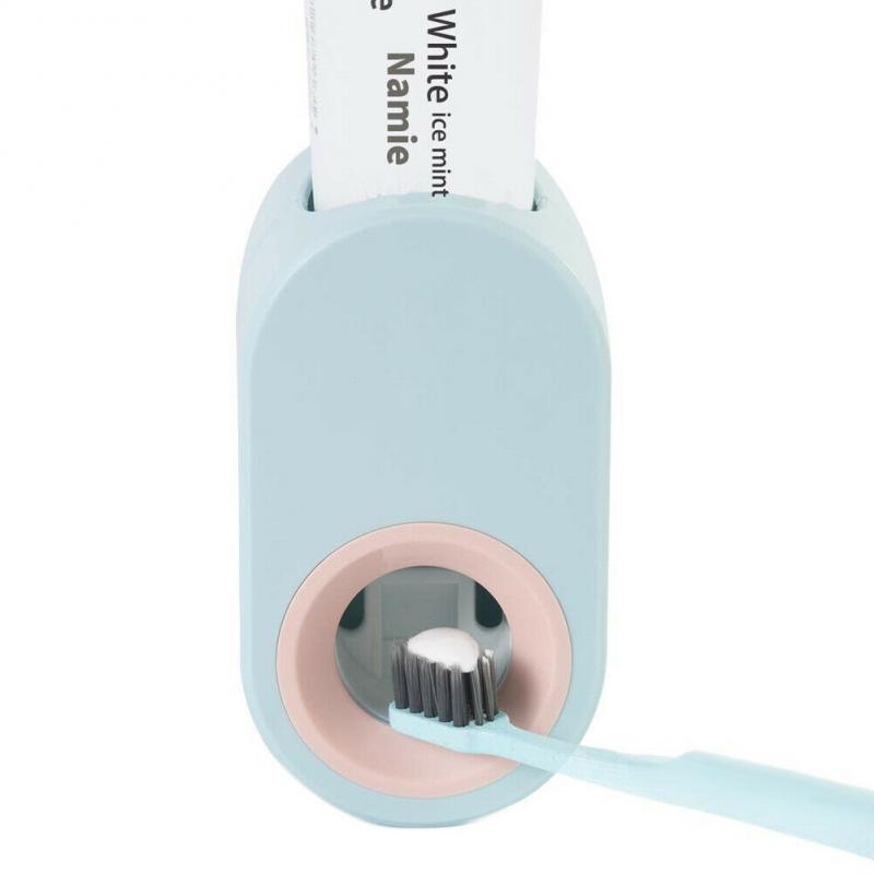 Automatic Toothpaste Dispenser Auto Squeezer Home Hands Free Toothpaste Squeezer Dust-proof Toothbrush Holder Wall Bathroom Tool