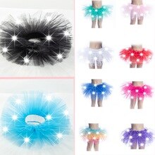 LED Licht Meisje Kids Kleding Ster Tutu Rok Prinses Christmas Party Tutu Tulle Novelty Stage Dans Rok