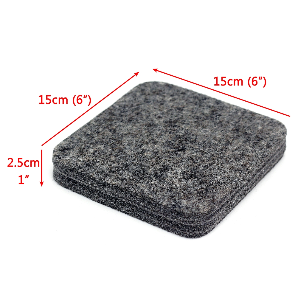 Needle Felting Mat - Woolen Felting Mat for Needle Felting Kit Handmade by Artist - 6x6x2in/15x15x5cm, White: D